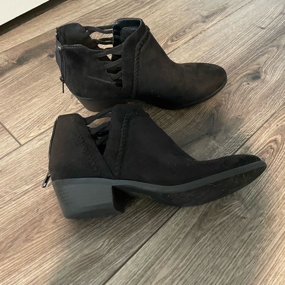 Soda Black Faux Suede Booties - Picture 7 of 8